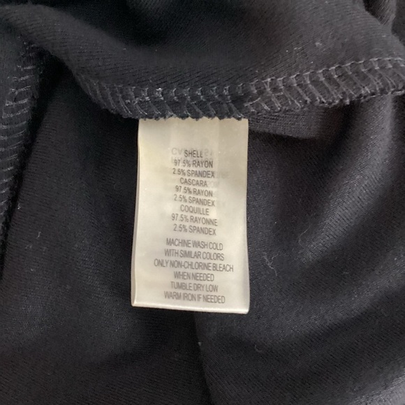 Vince Camuto Black Fit & Flare Elbow Sleeve Ponte Dress Size 6 - Picture 7 of 7